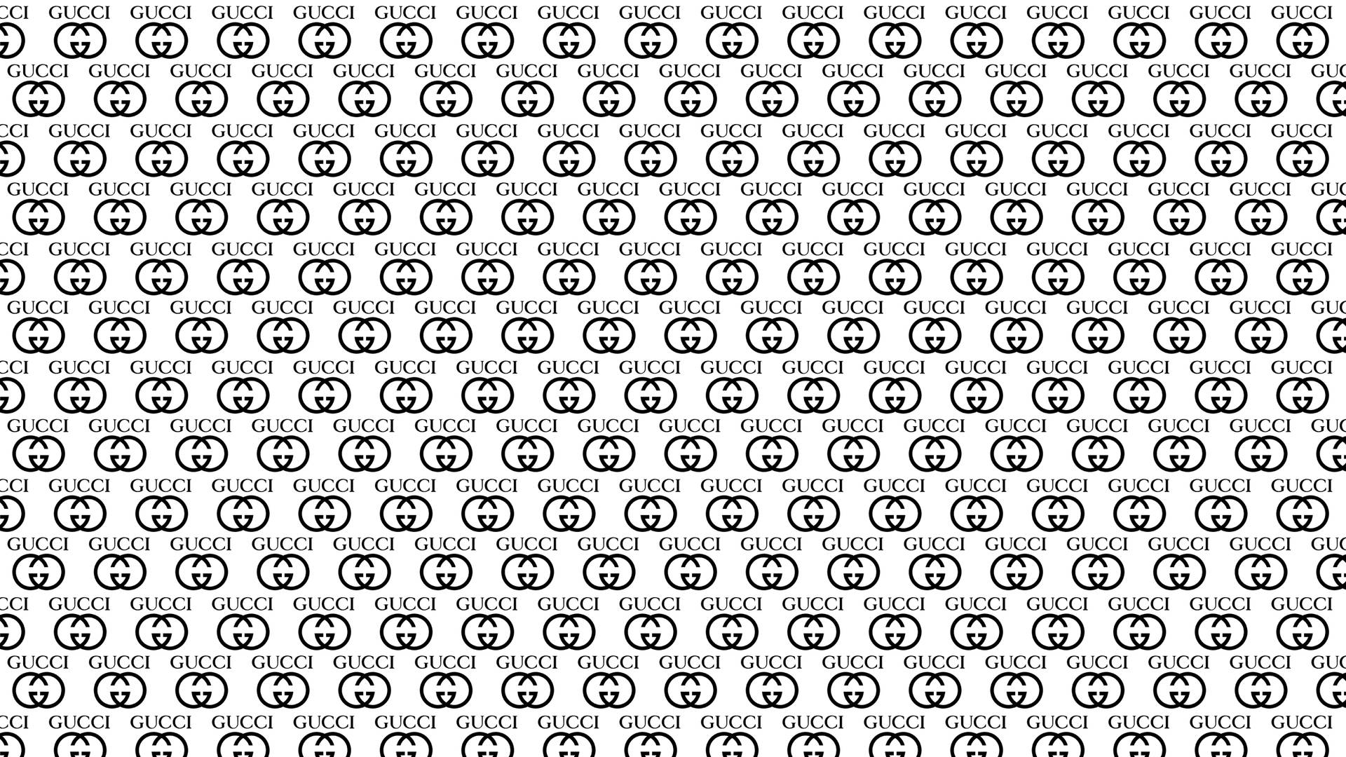 Black Gucci Pattern White Background Background