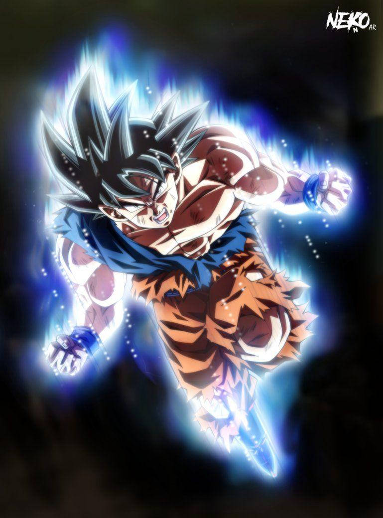 Black-haired Ultra Instinct Goku Background