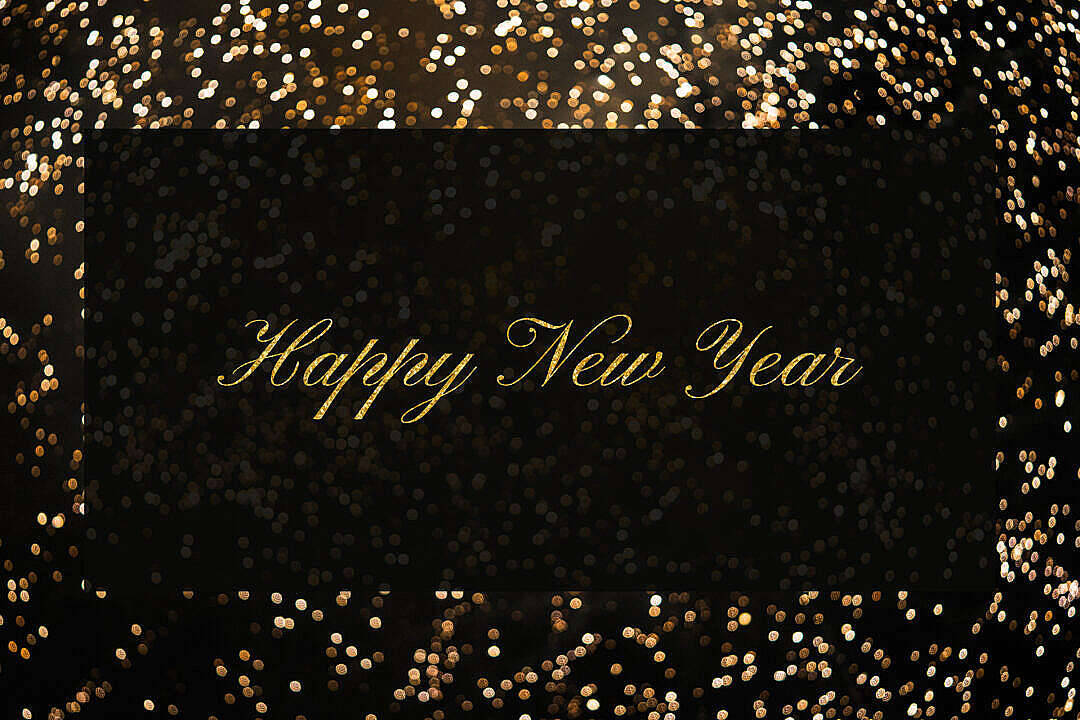 Black Happy New Year 2021 Greeting