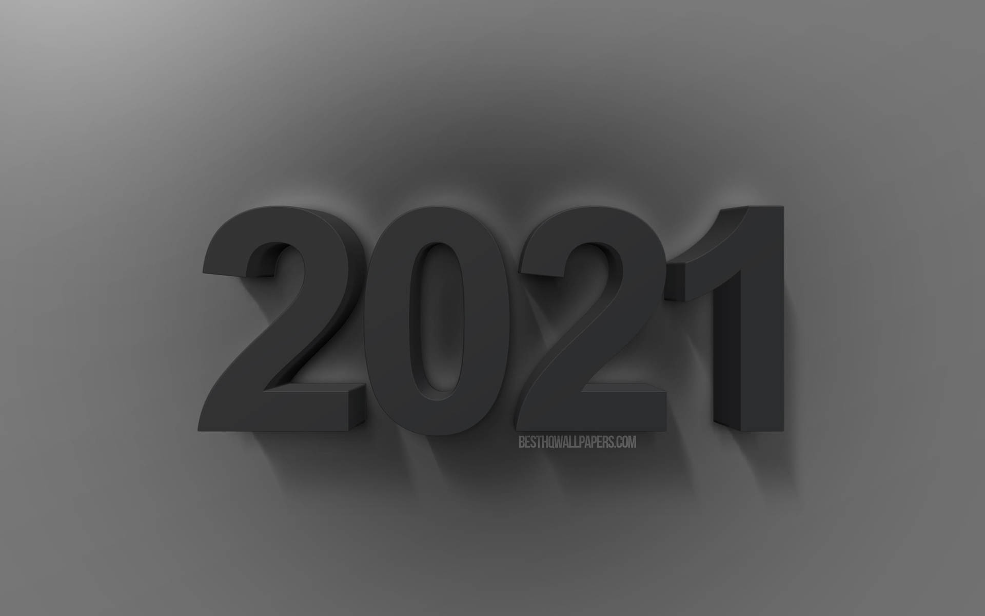 Black Happy New Year 2021 Greeting Background