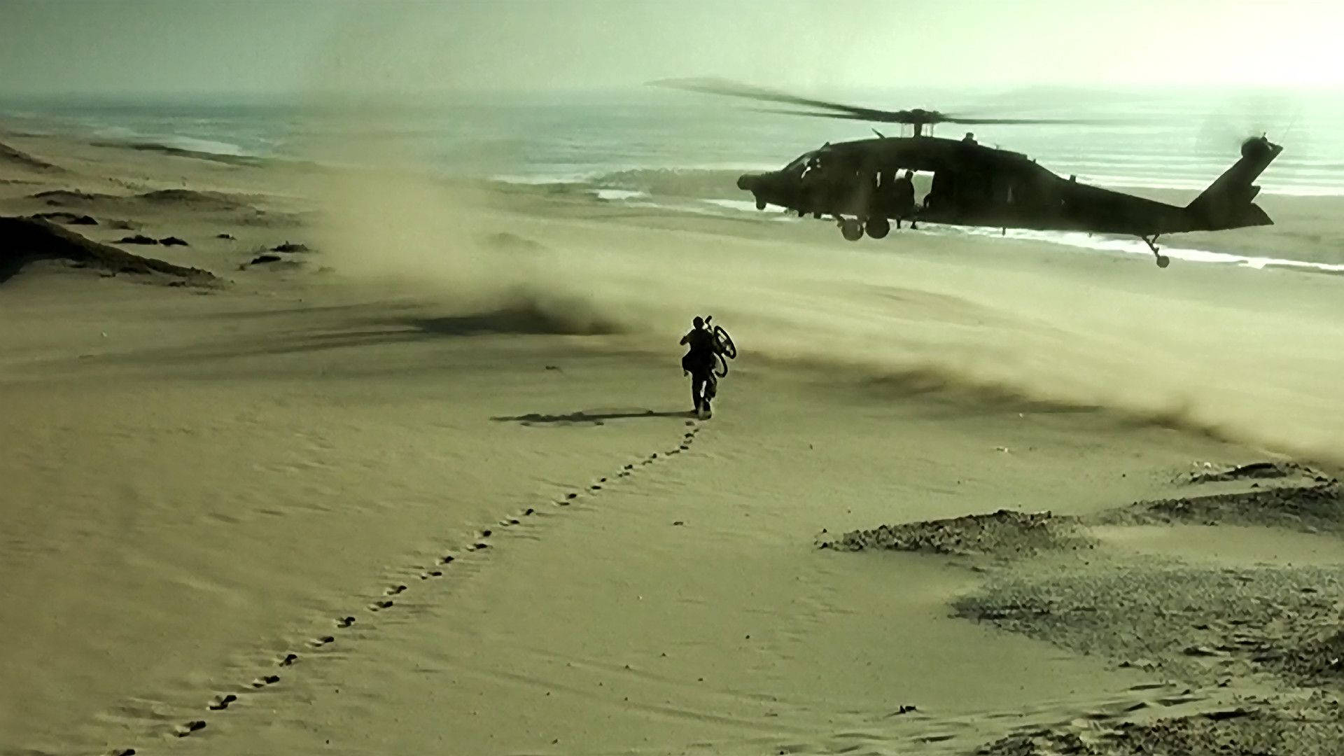 Black Hawk Helicopter Film Still Background