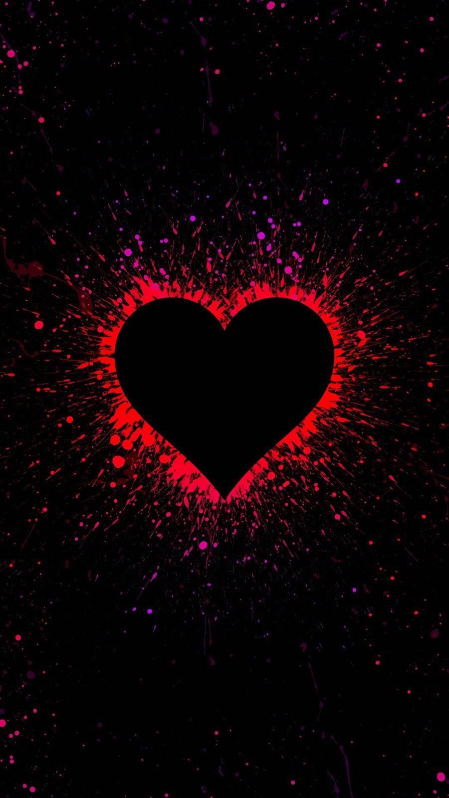 Black Heart All Best Background