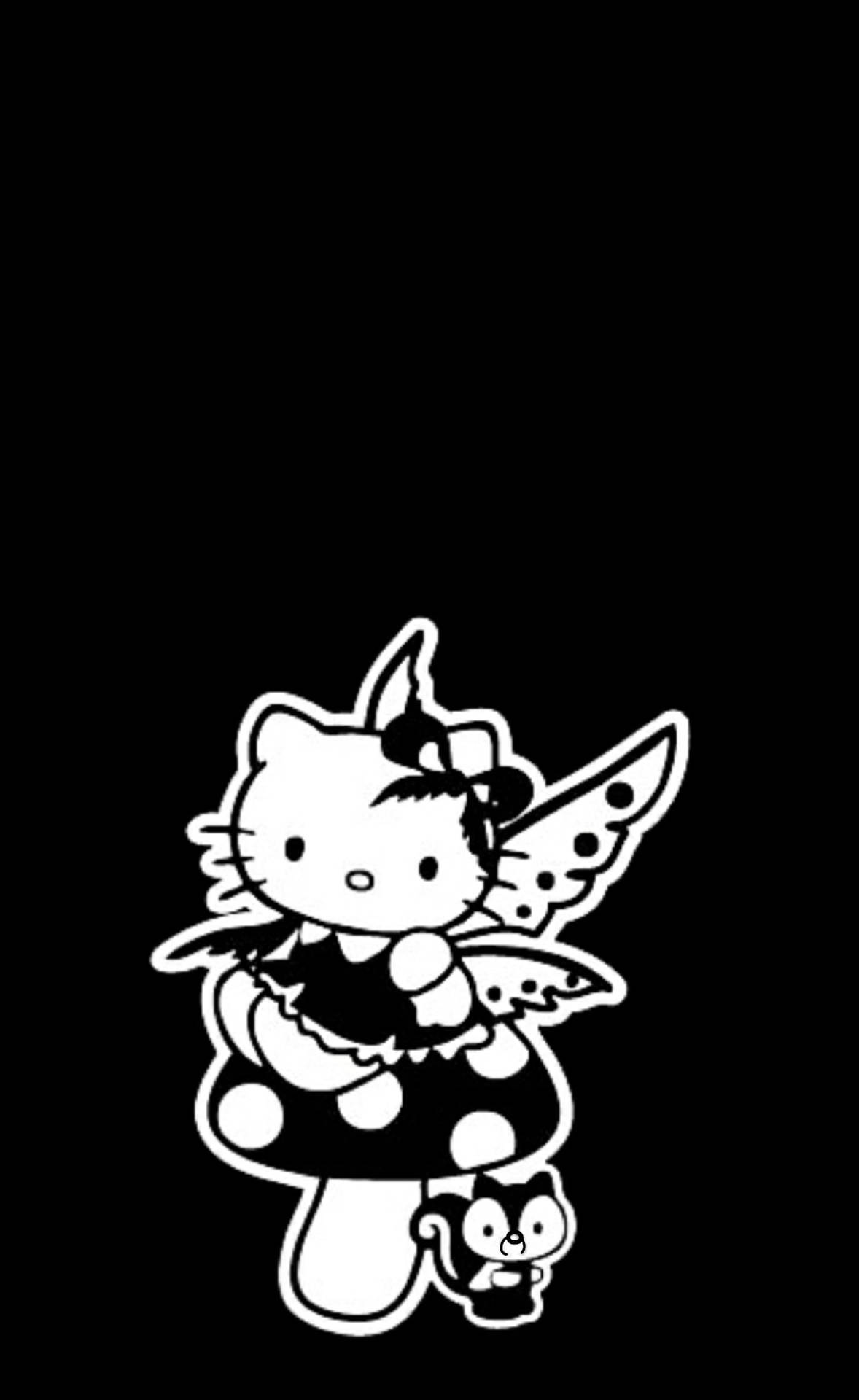 Black Hello Kitty In Fairy Costume