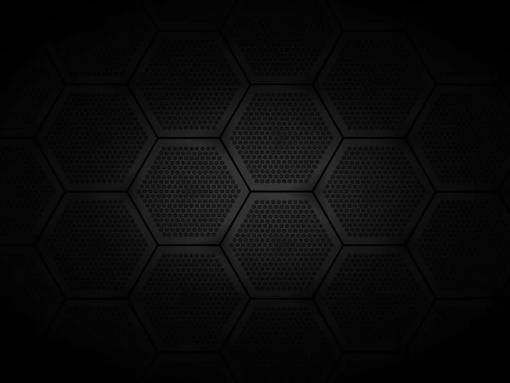 Black Hexagonal Pattern Wallpaper