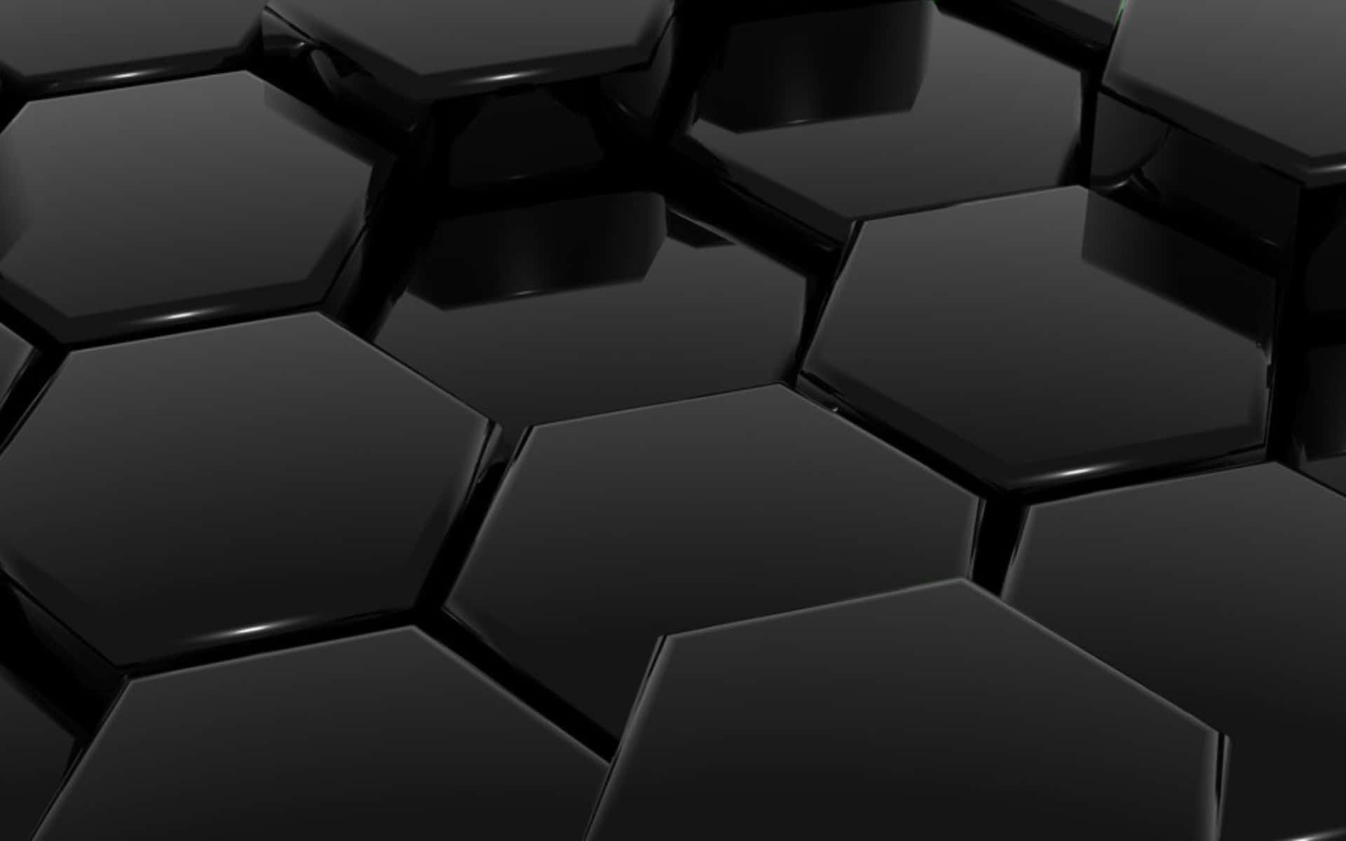 Black Hexagonal Tiles Texture