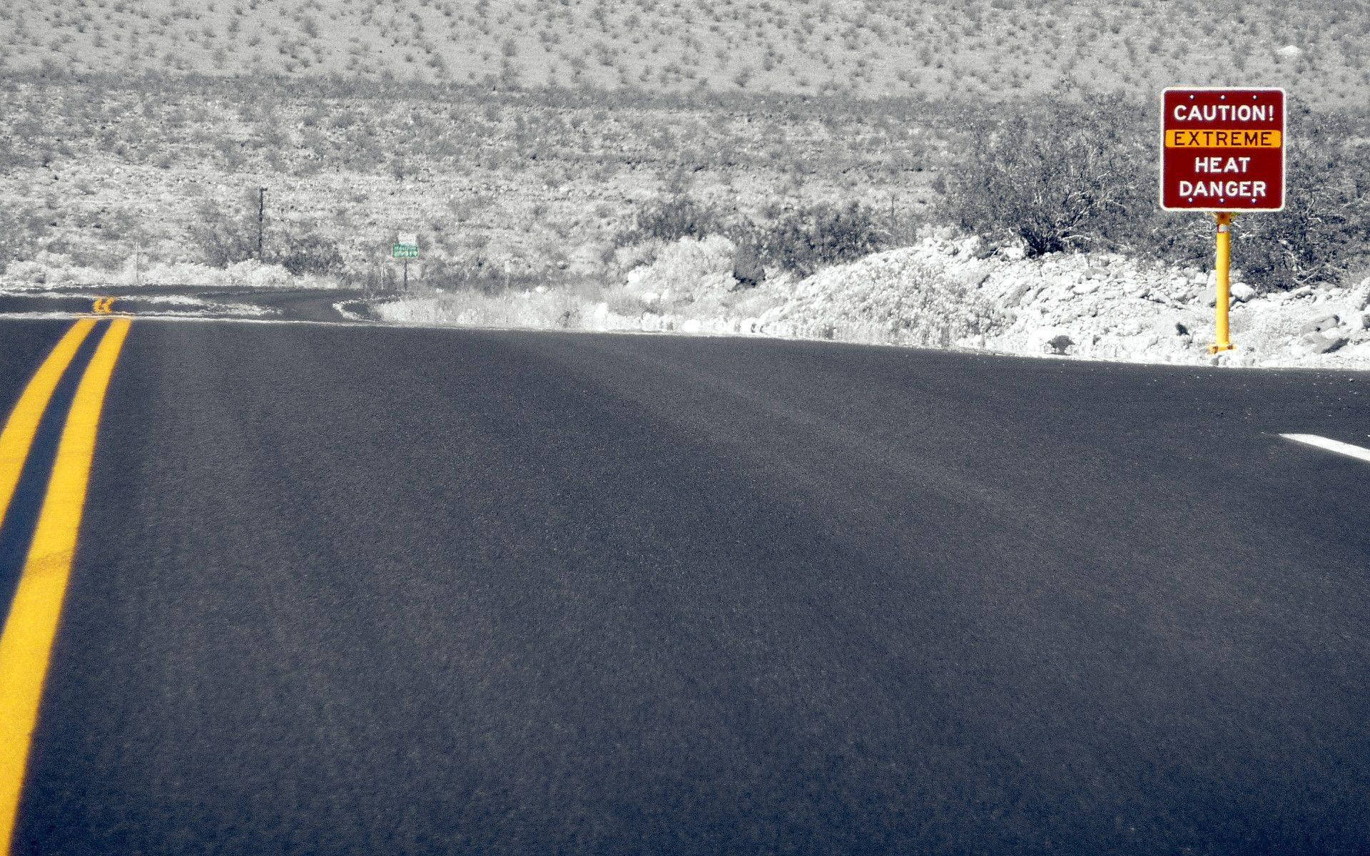 Black Highway Road Death Valley