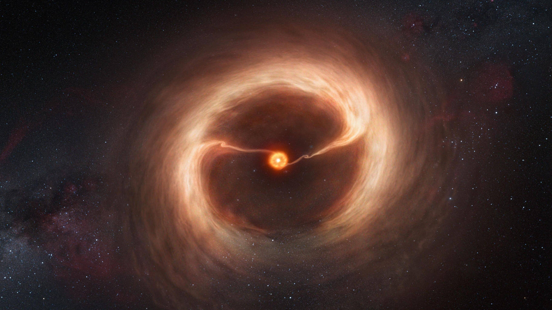 Black Hole Gathering Force Background