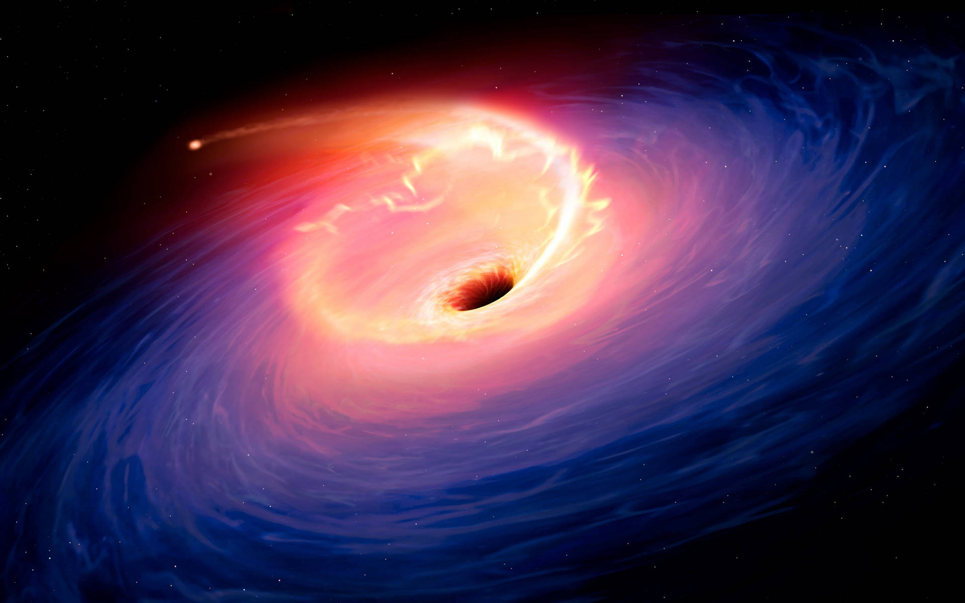 Black Hole In Space Background Background