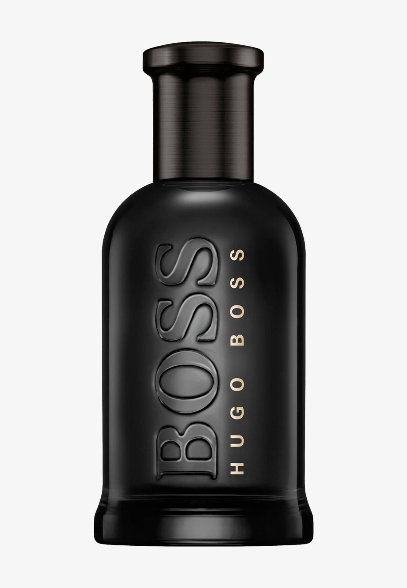 Black Hugo Boss Perfume Bottle Background