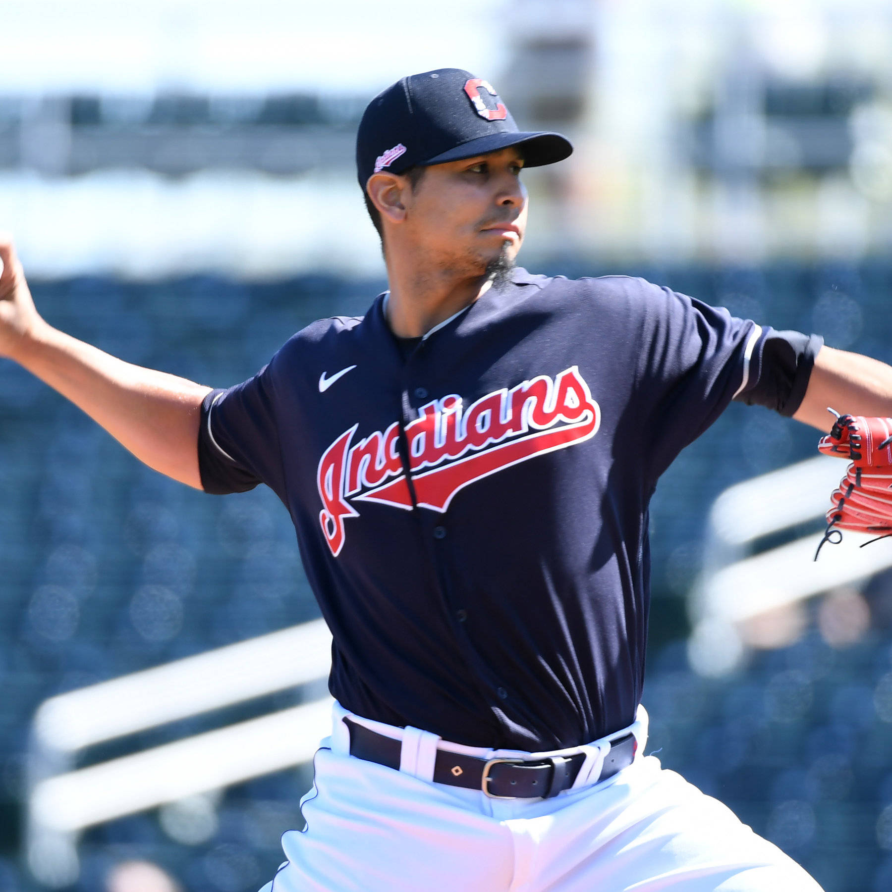 Black Indians Cleveland Carlos Carrasco Background