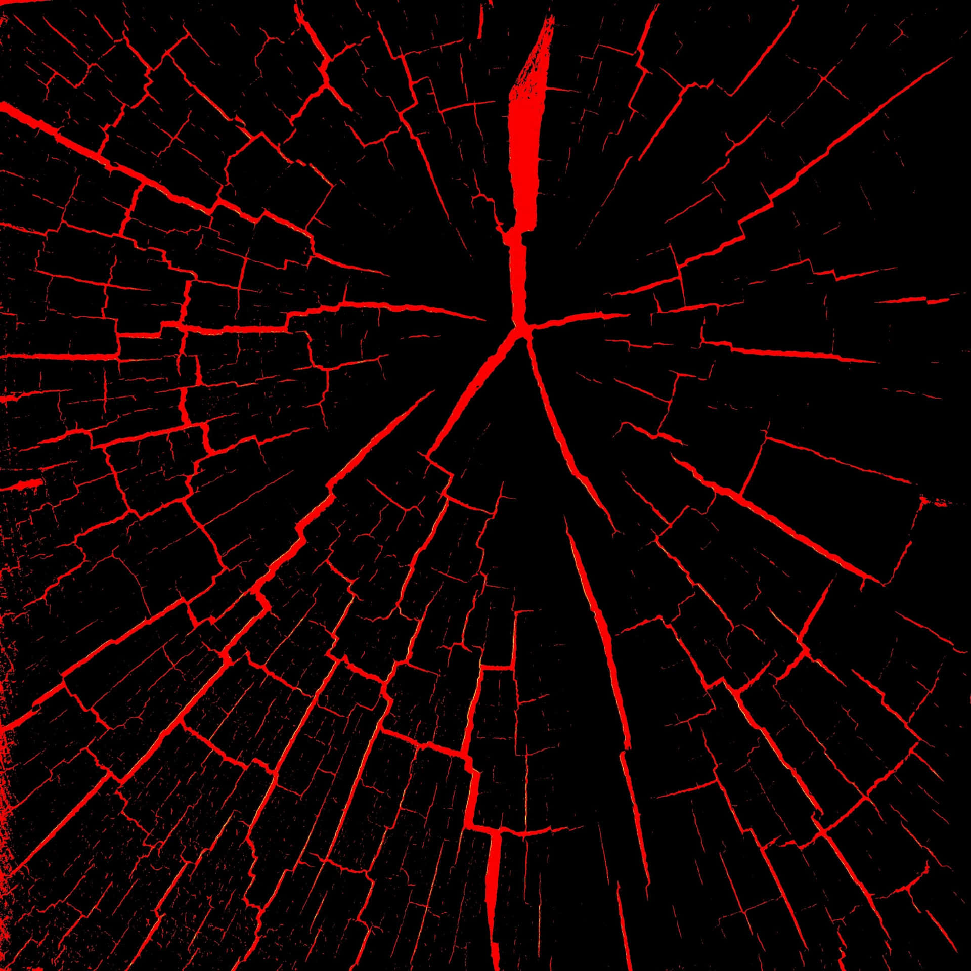 Black Ipad Design With Red Cracks