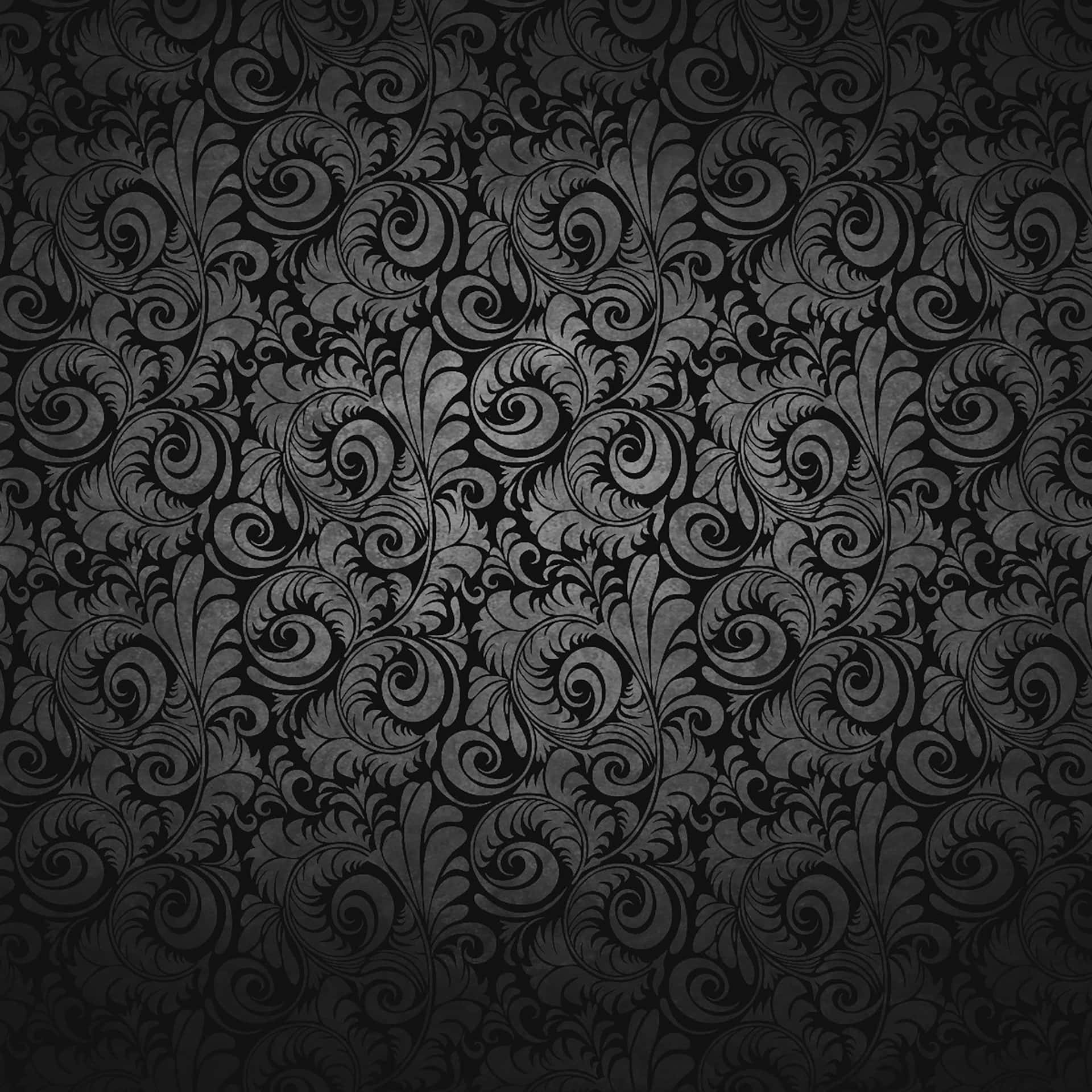 Black Ipad With Spiral Abstract Patterns Background