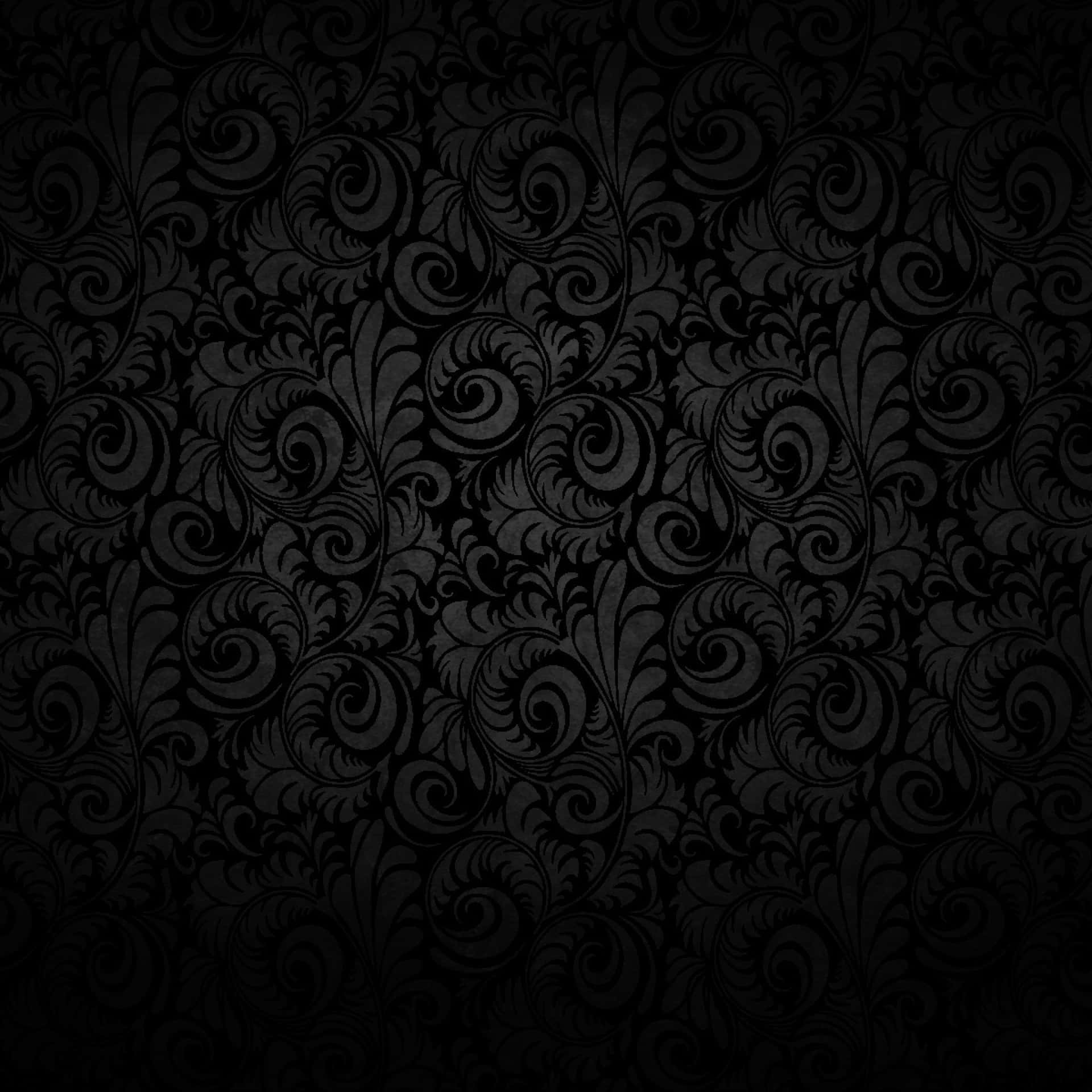 Black Ipad With Spiral Abstract Patterns