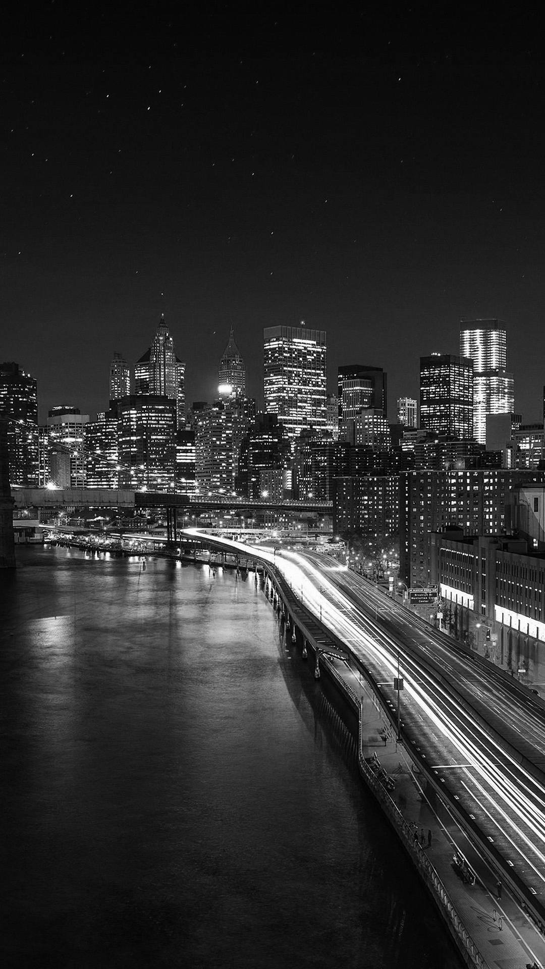 Black Iphone Brooklyn Bridge Background