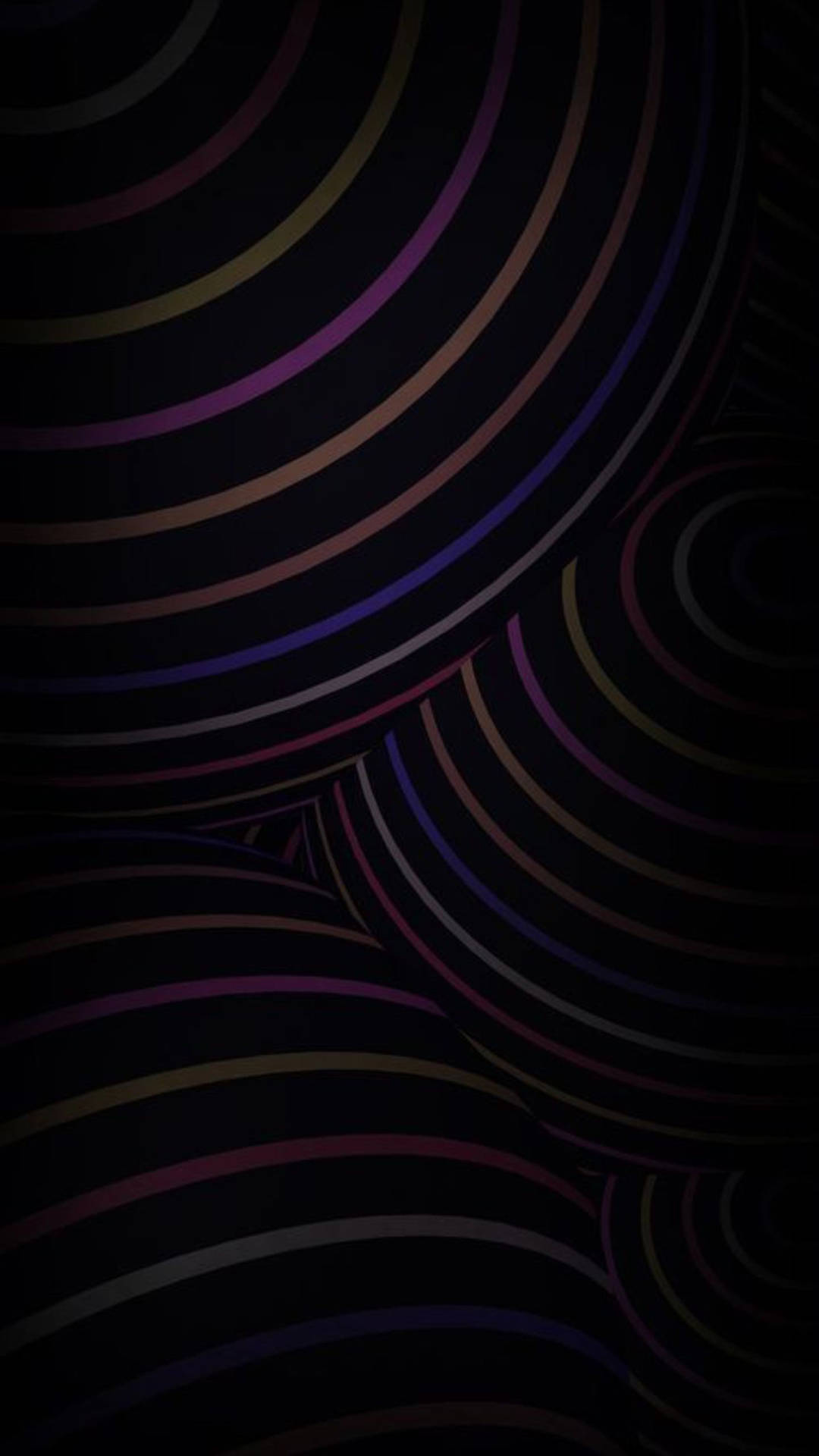 Black Iphone Curvy Lines Background