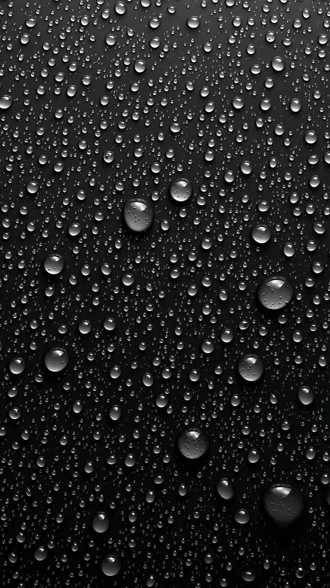 Black Iphone Droplets Background