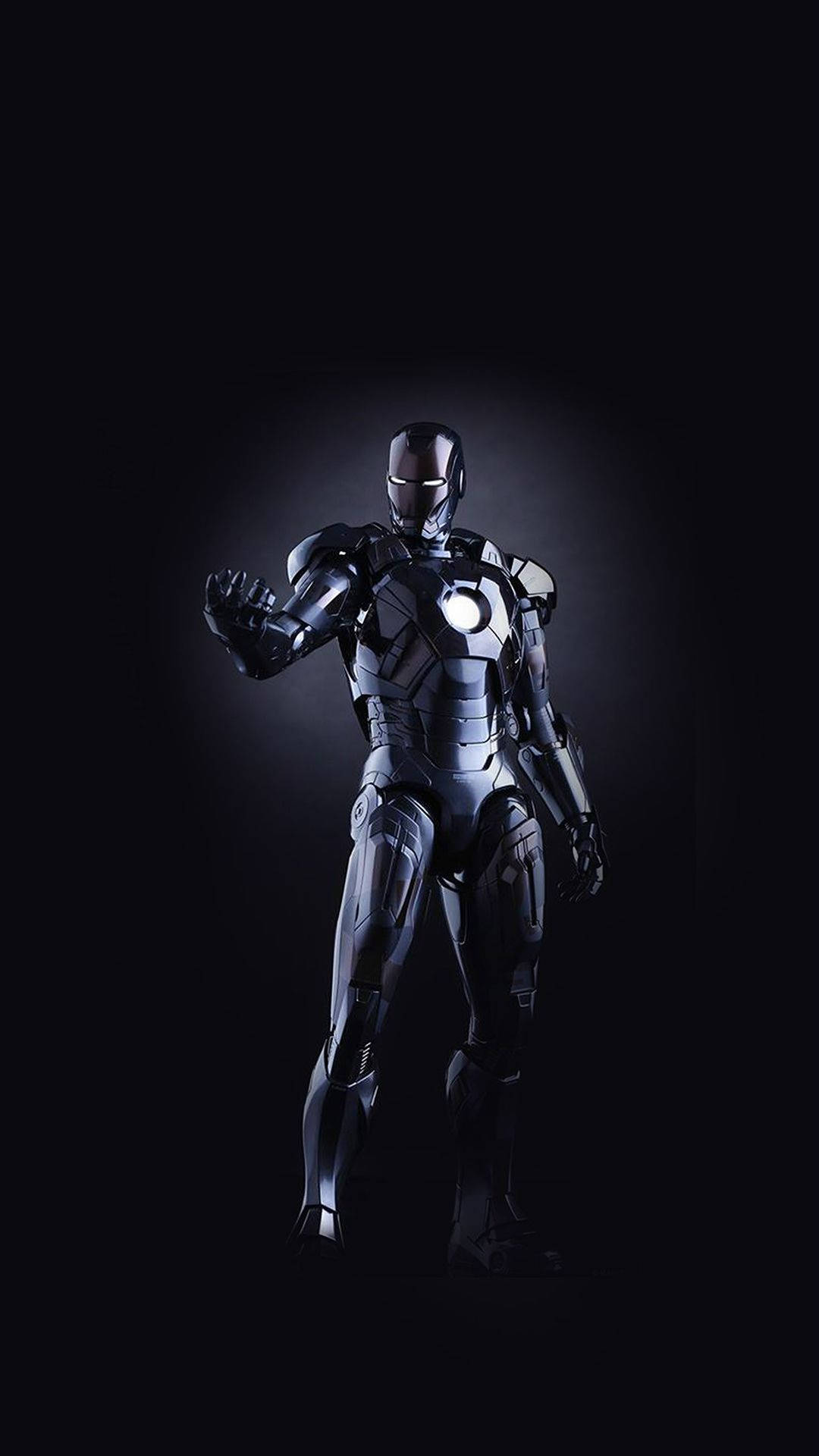 Black Iron Man Marvel Phone Background