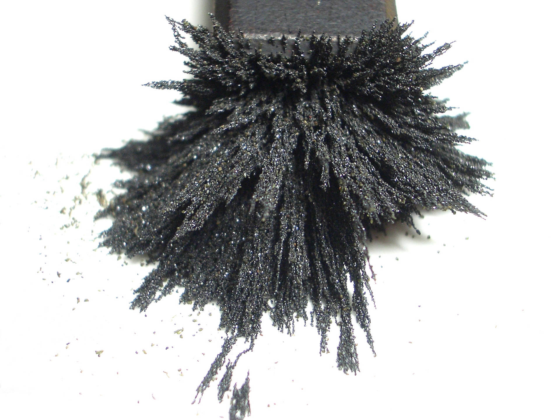 Black Iron Powder Top View Background