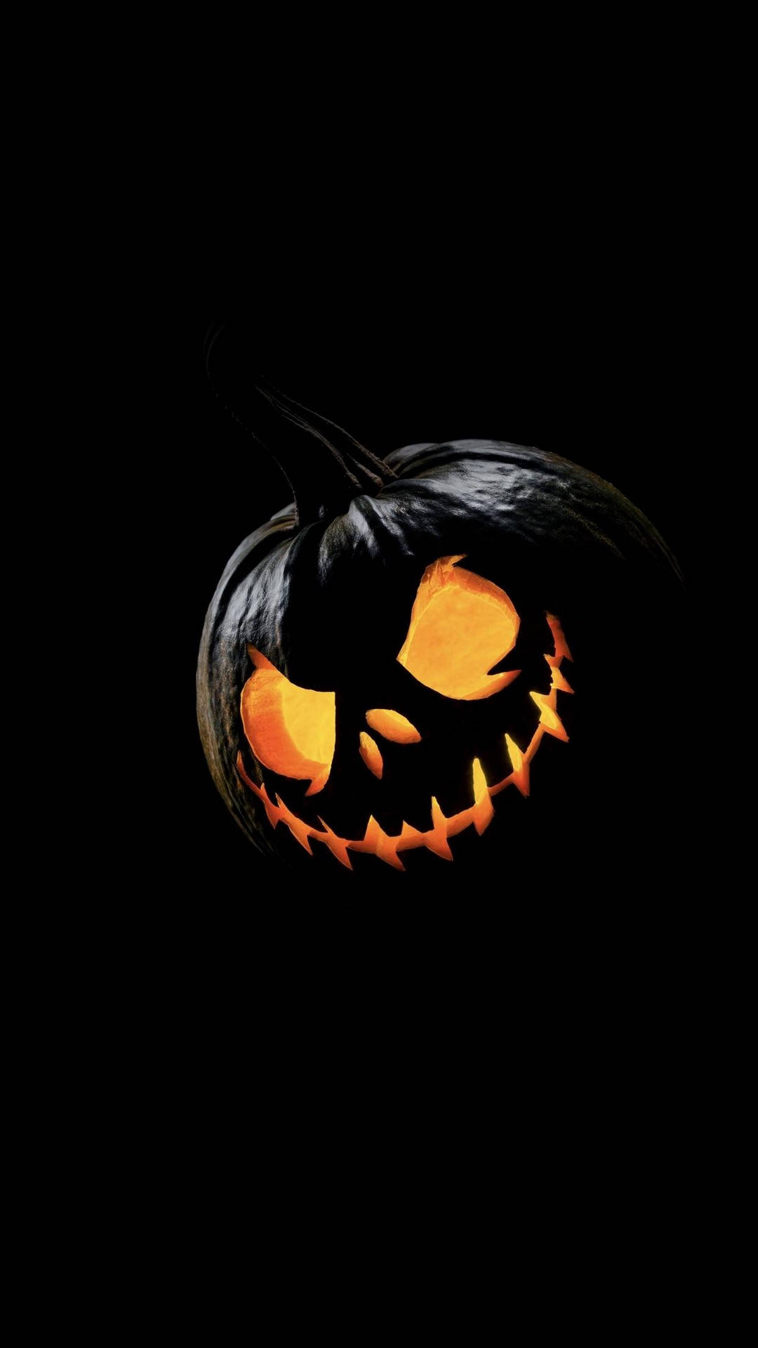 Black Jack O Lantern Halloween Iphone Background