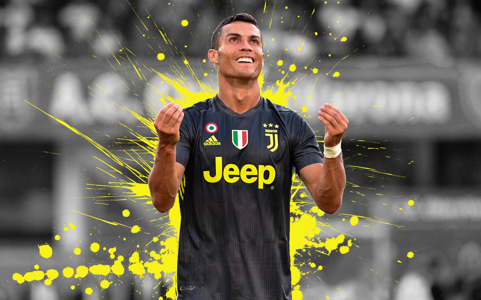 Black Jeep Jersey Cristiano Ronaldo Hd 4k Background