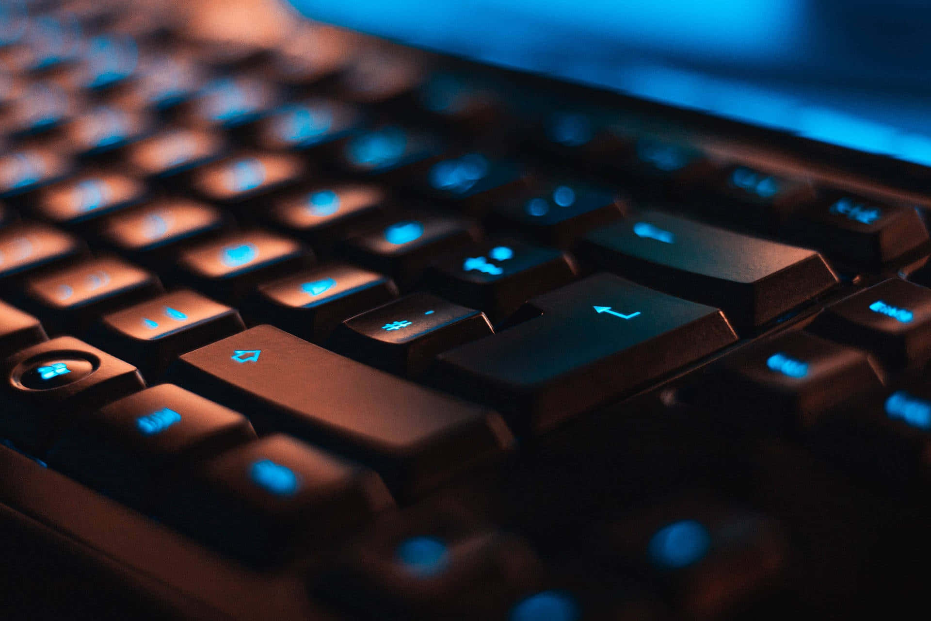Black Keys Of A Peripheral Keyboard Background