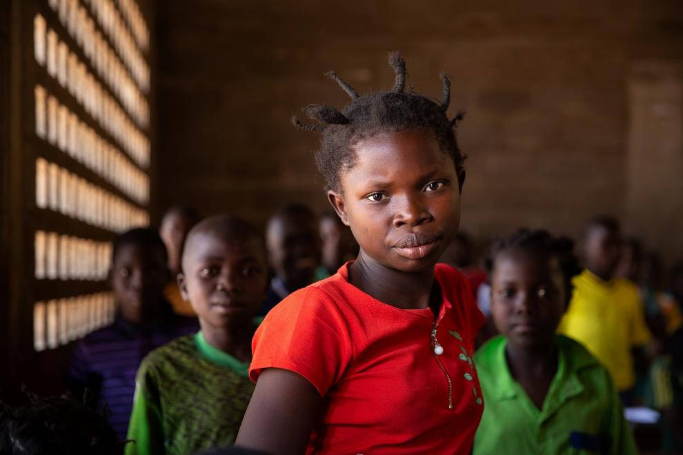 Black Kids In Central African Republic Background