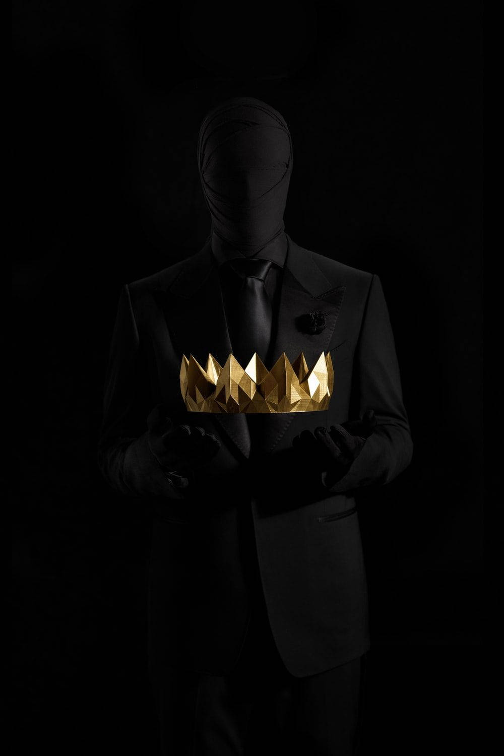 Black King Crown Background