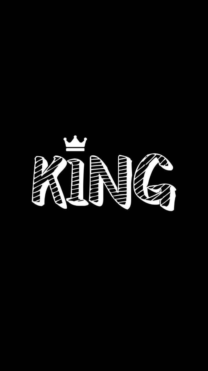 Black King With Crown Background