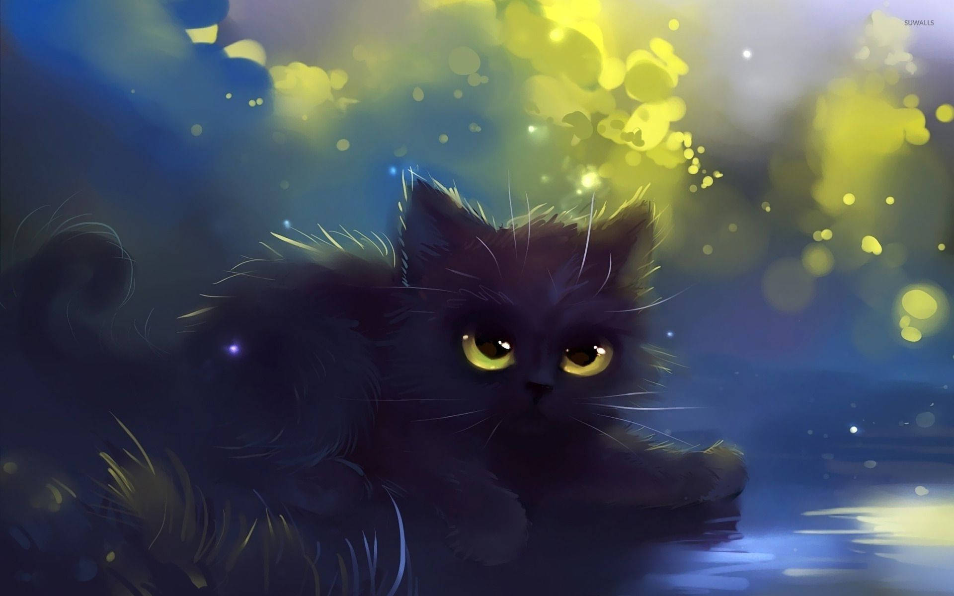 Black Kitten Artwork