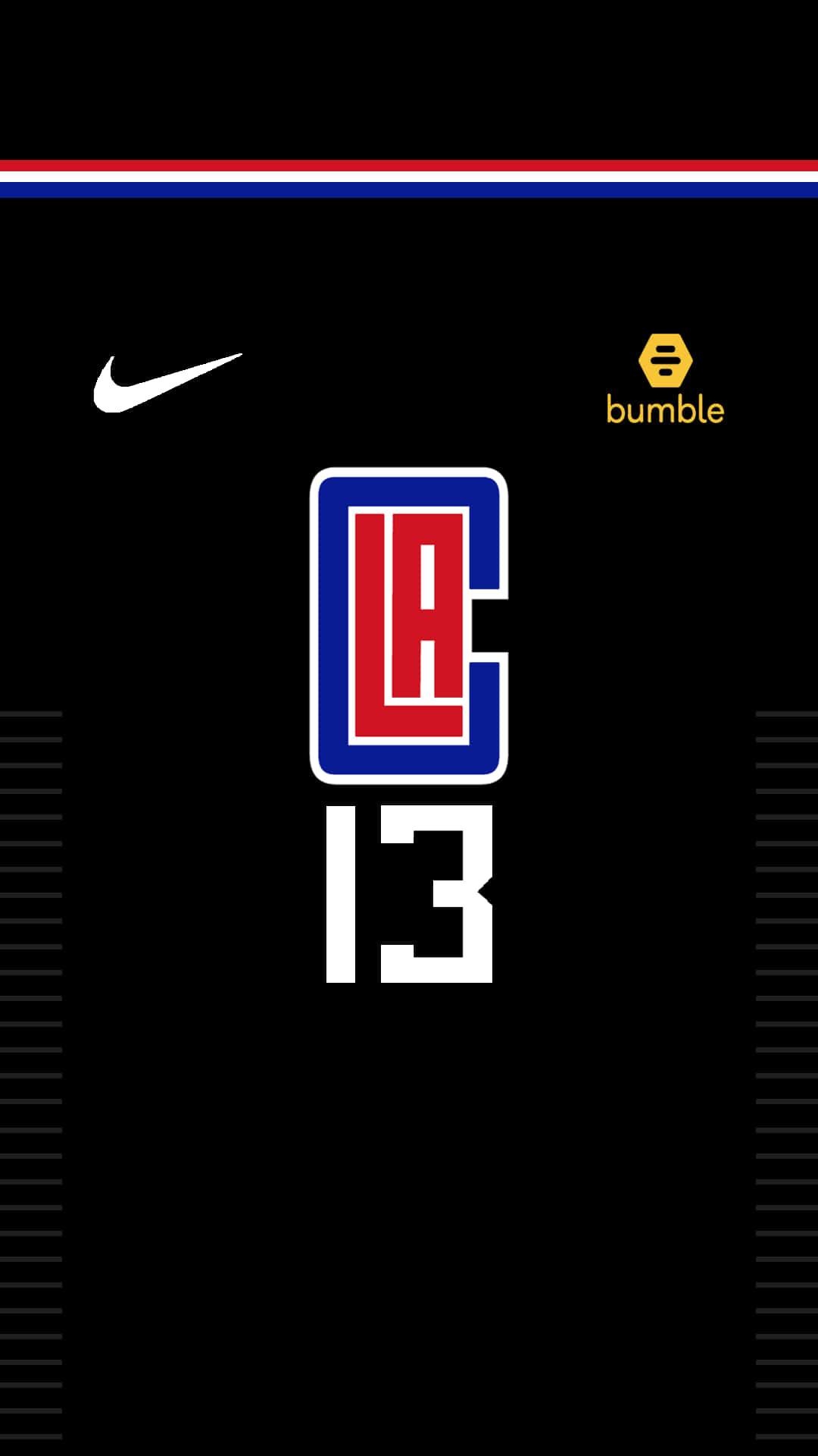 Black La Clippers Logo With Number 13 Digital Artwork