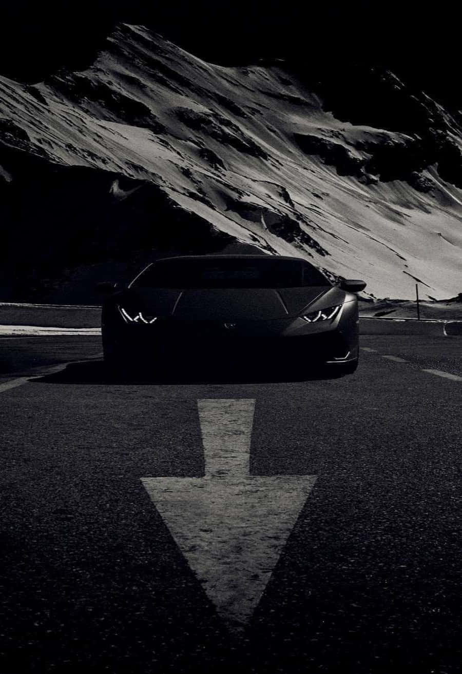 Black Lamborghini Iphone Arrow Wallpaper Background