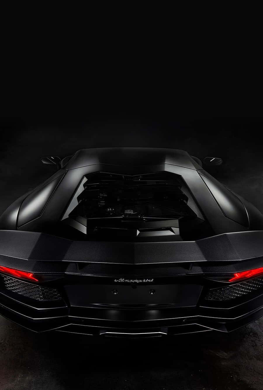 Black Lamborghini Iphone Back Trunk Background