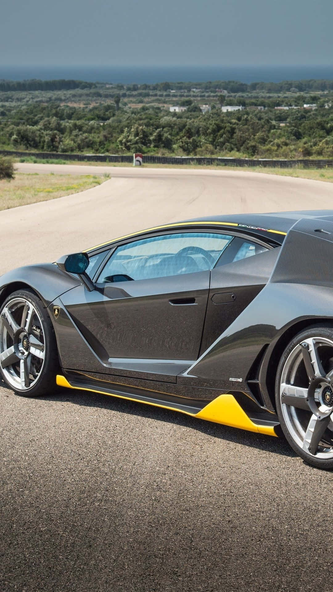 Black Lamborghini Side Profile Background