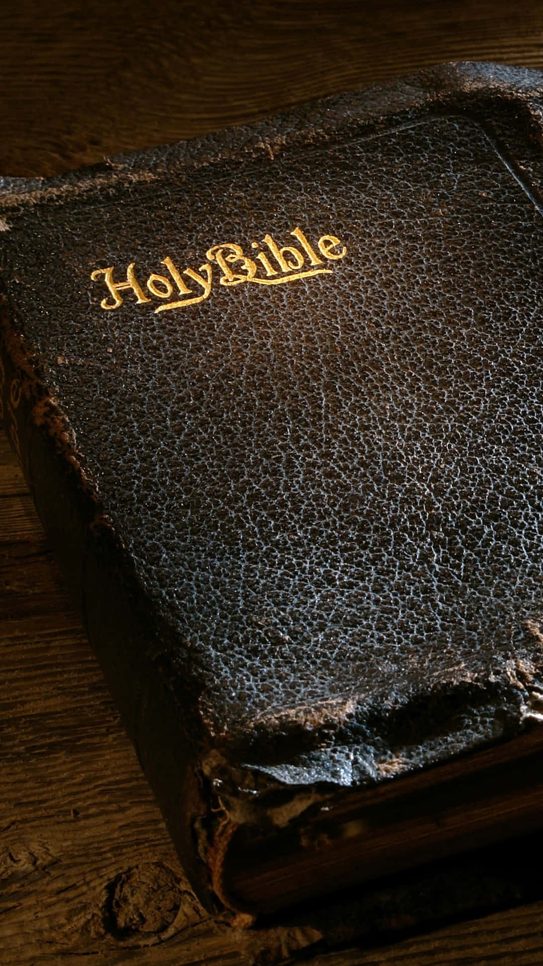 Black Leather Holy Bible Background