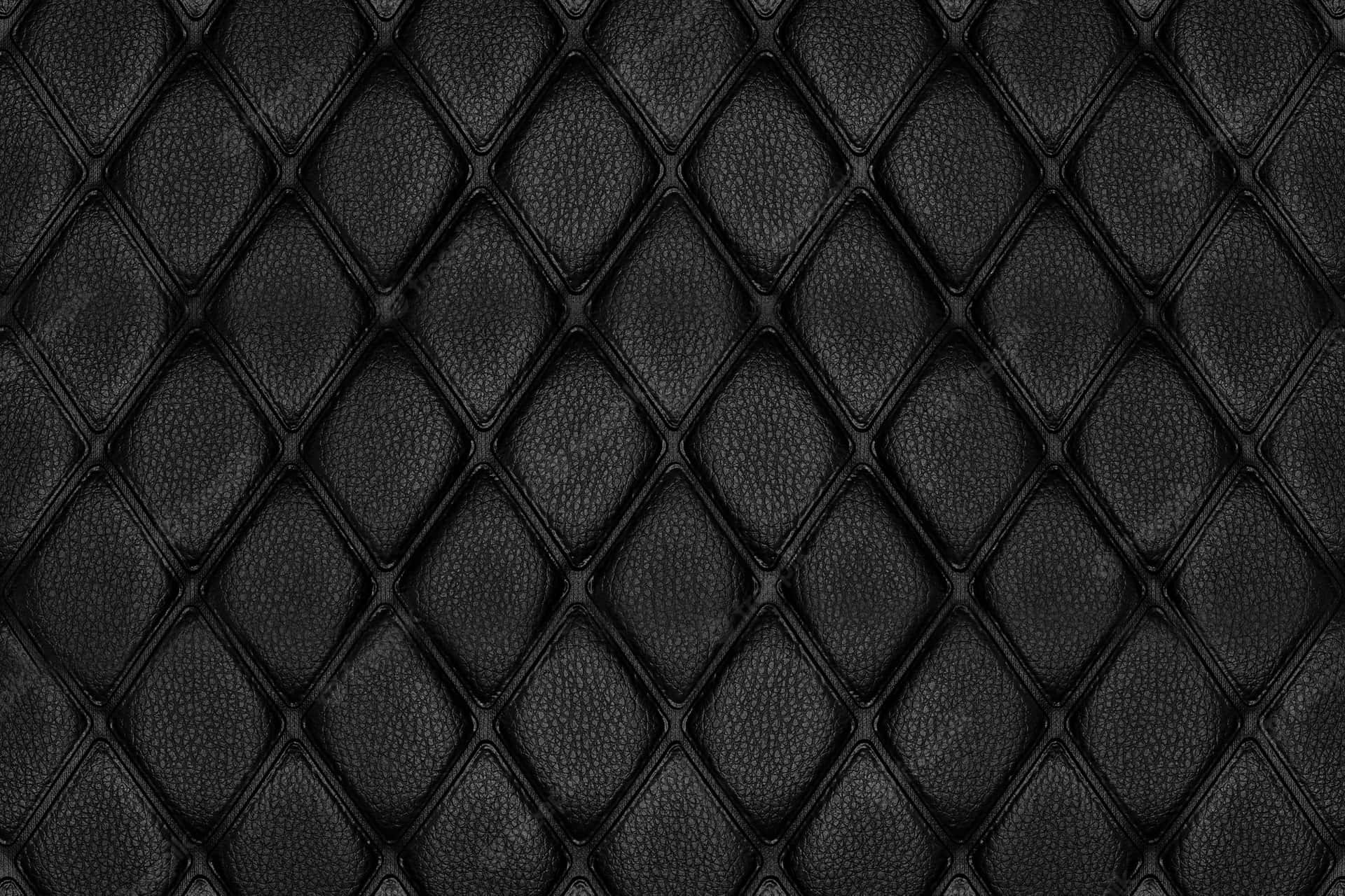 Black Leather Texture With Diamonds Background