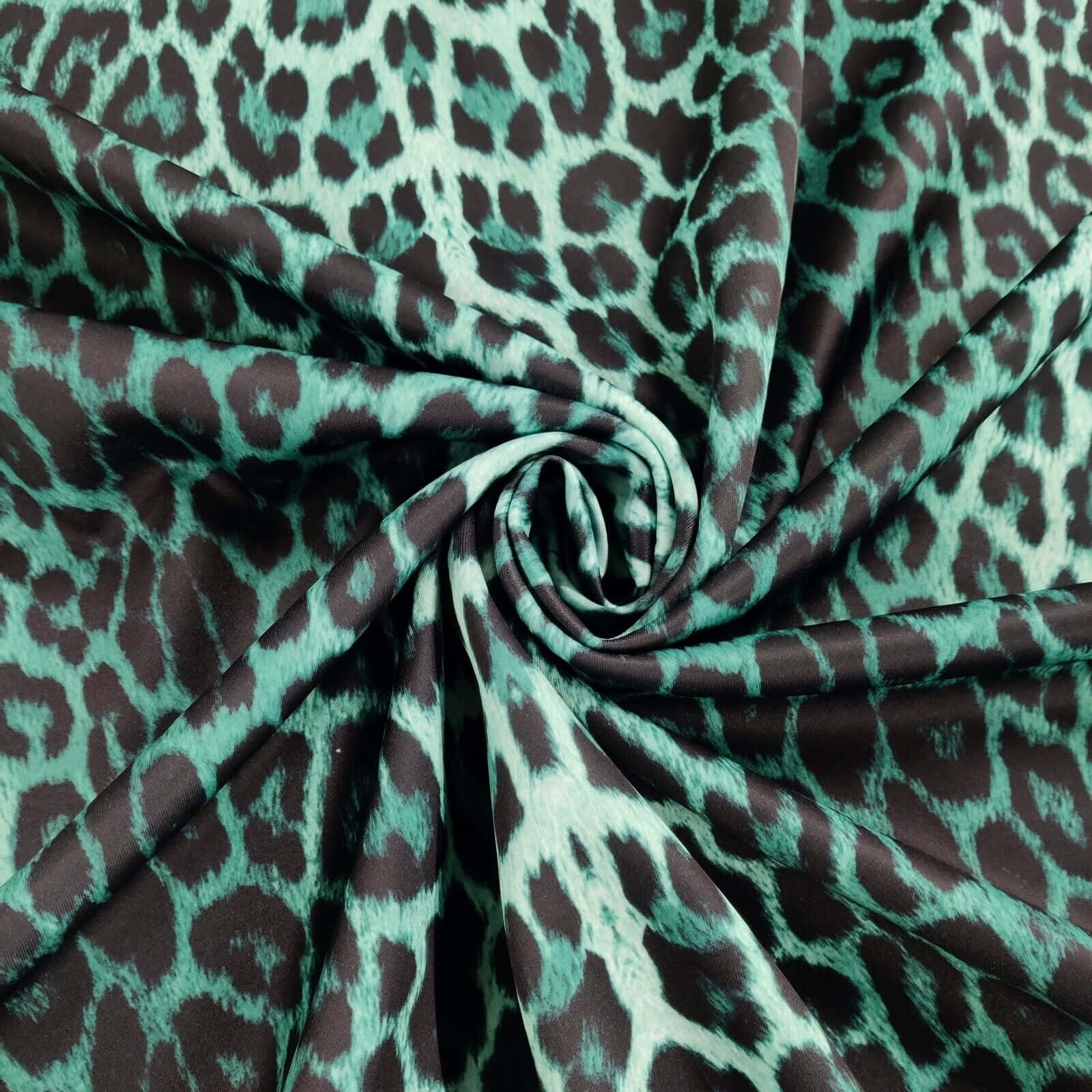 Black Leopard Print Fabric Texture Background