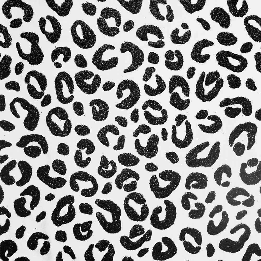 Black Leopard Print Pattern Background