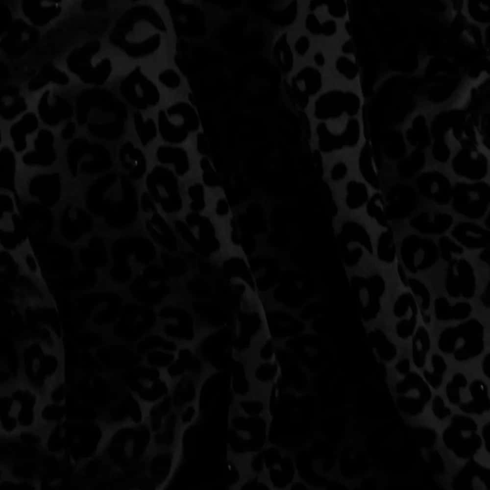 Black Leopard Print Pattern Background