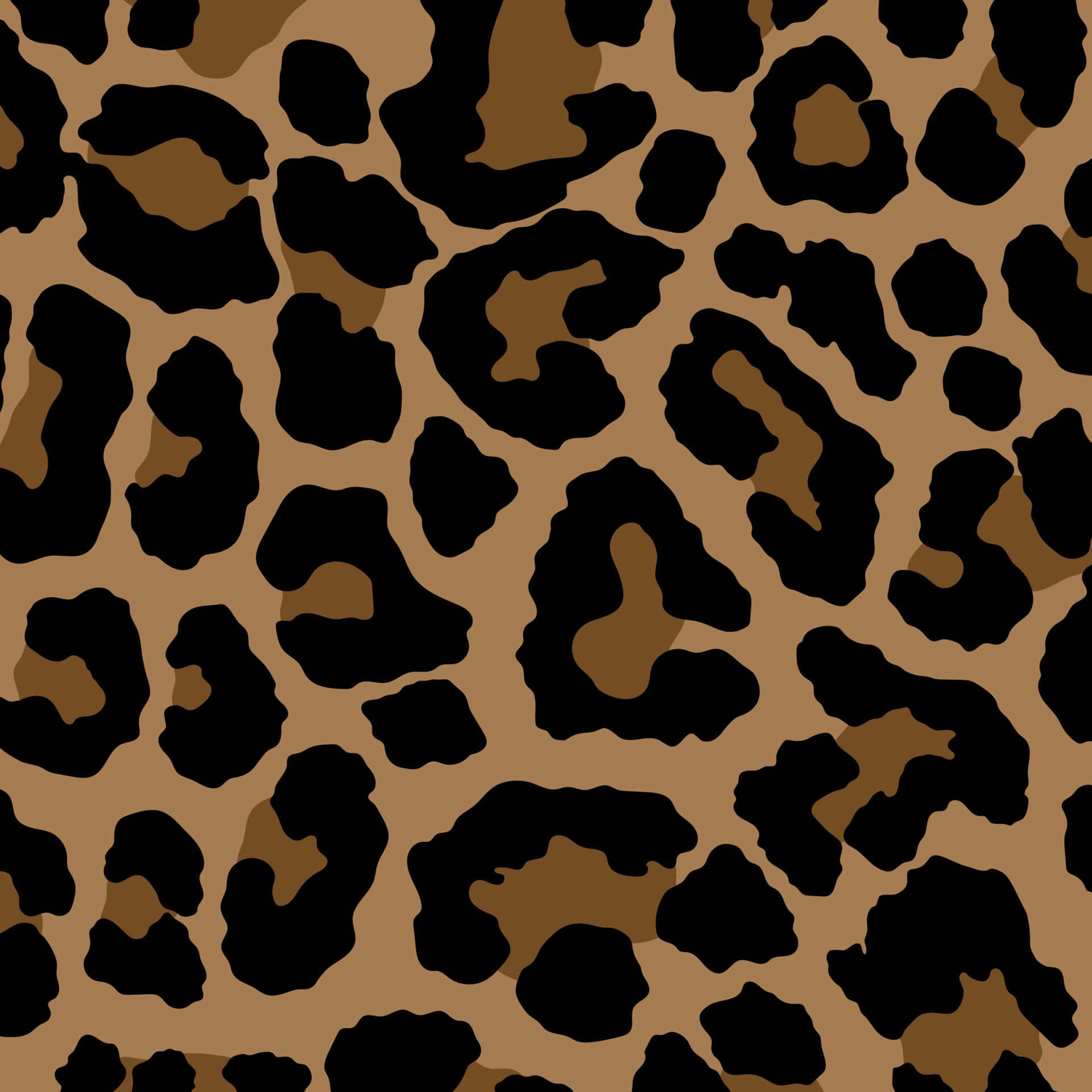 Black Leopard Print Pattern Background
