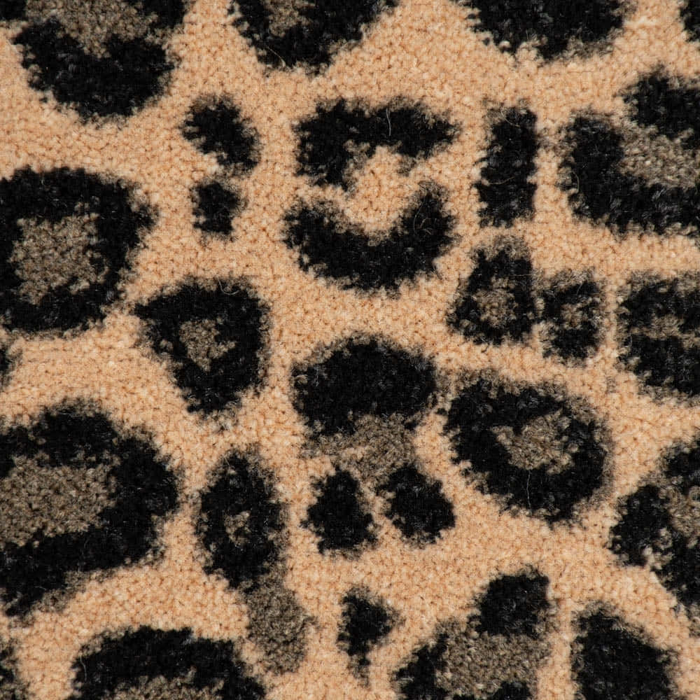 Black Leopard Print Texture Background