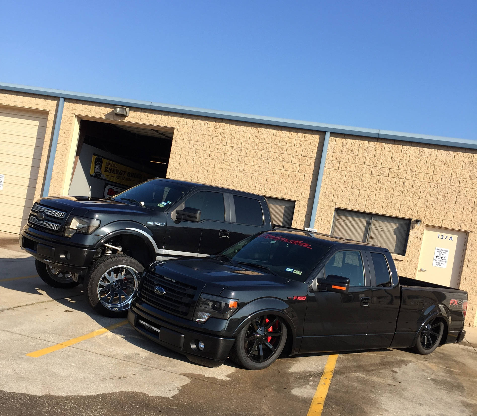 Black Lifted And Dropped Trucks
