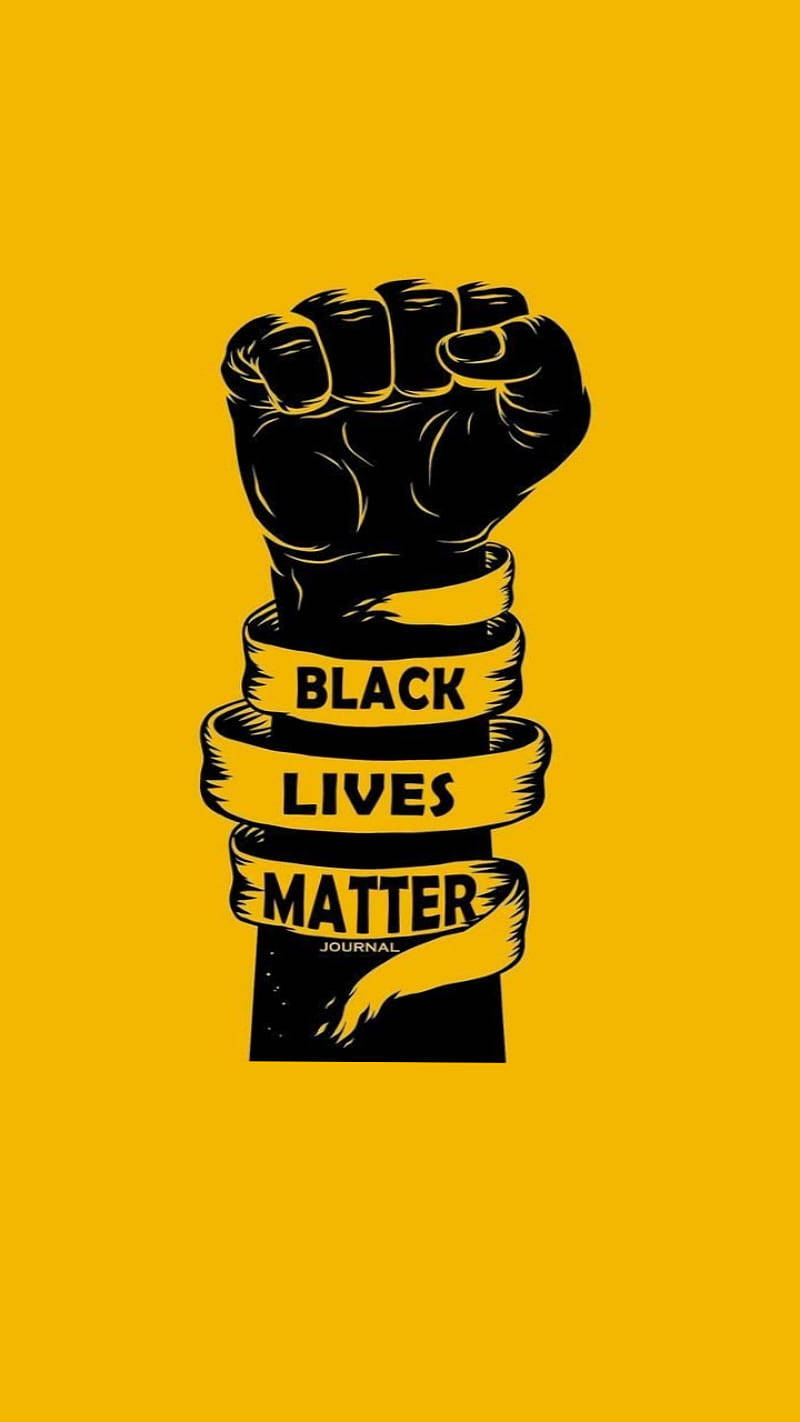 Black Lives Matter And Ribbon Background