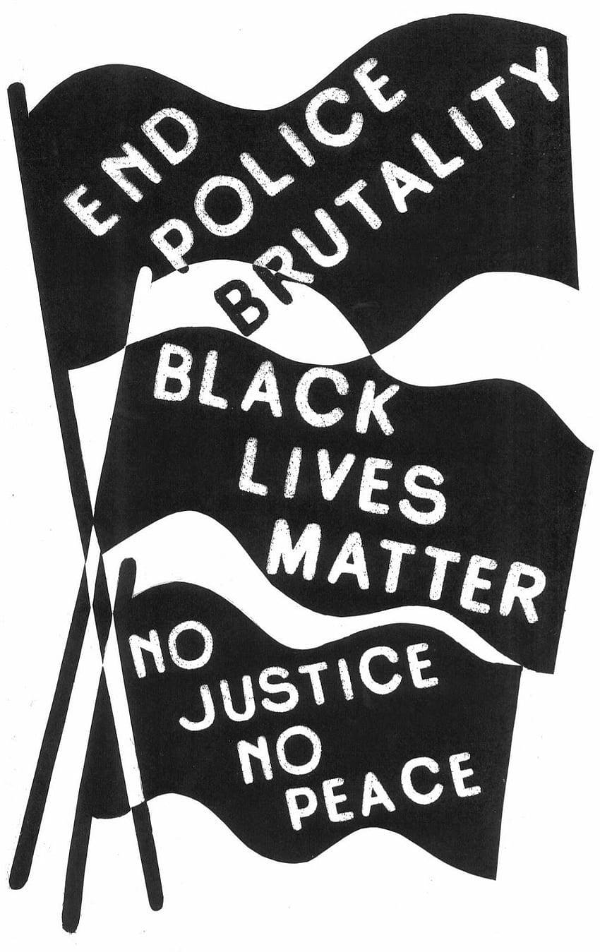 Black Lives Matter Flags Background