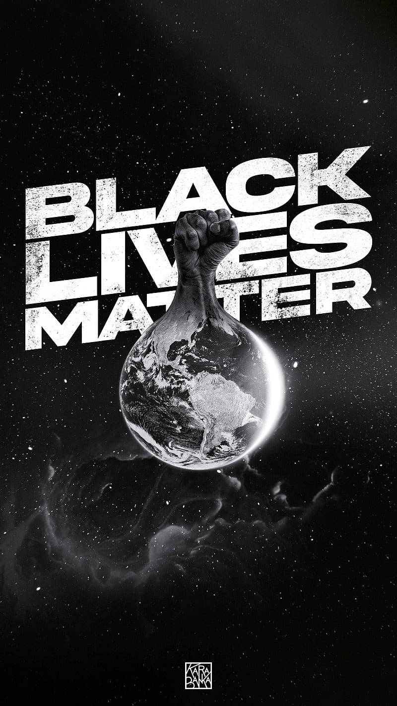 Black Lives Matter Globe Art