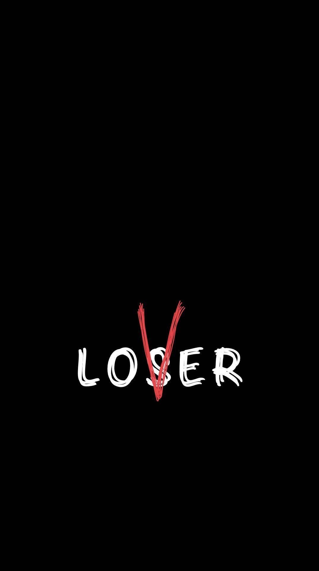 Black Loser Or Lover Logo Vlone Pfp Background