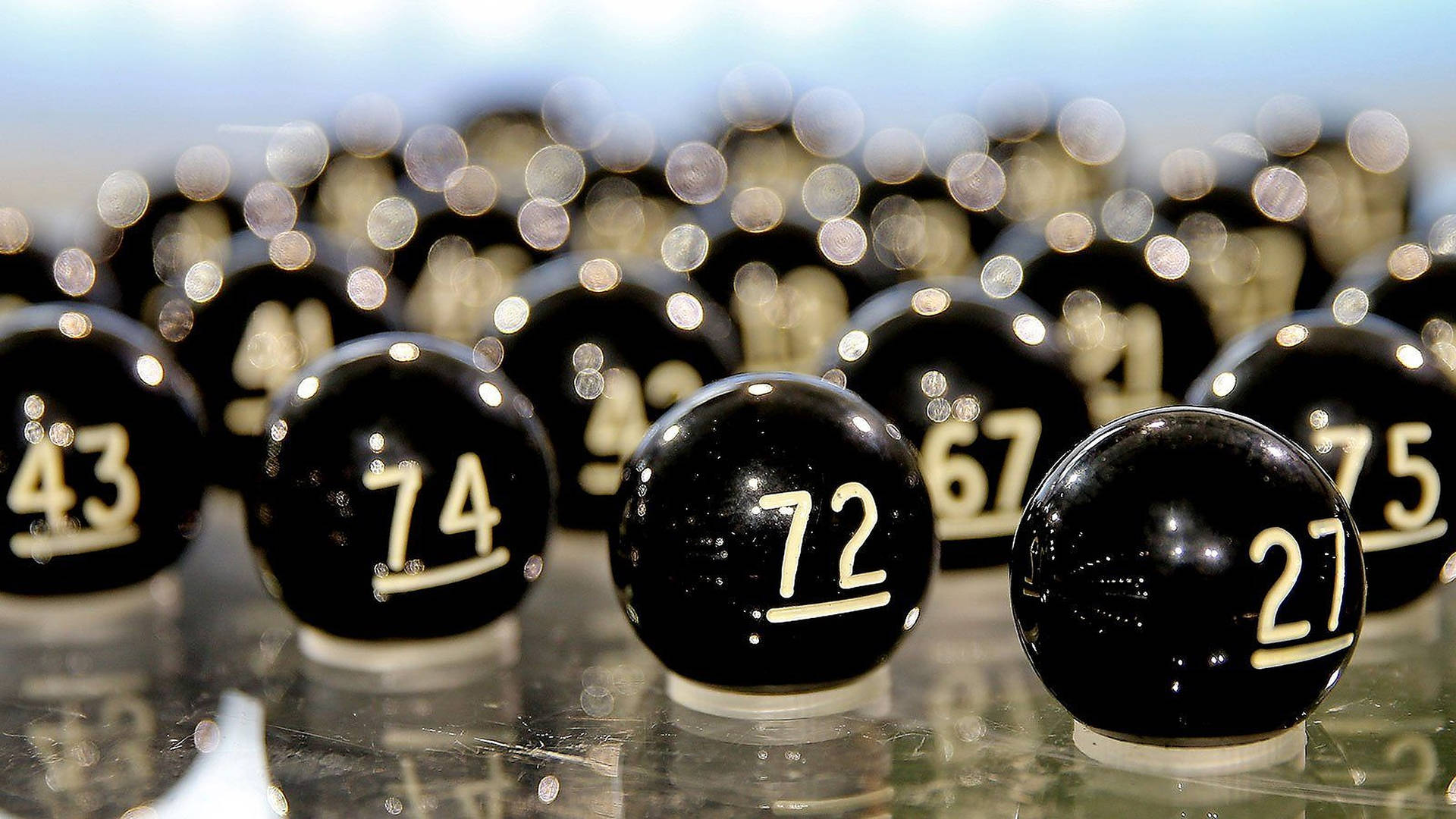 Black Lottery Balls