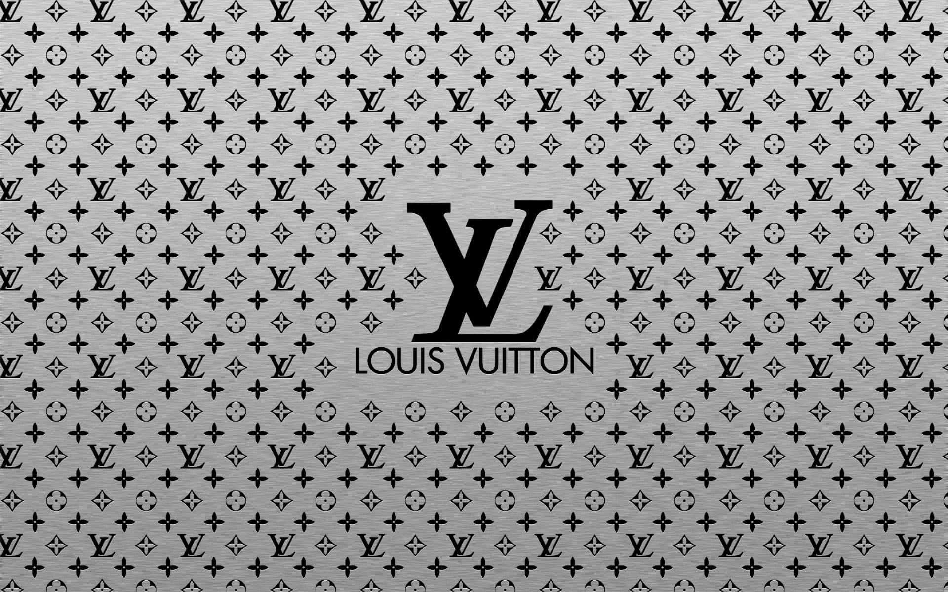 Black Louis Vuitton Monogram Desktop Background