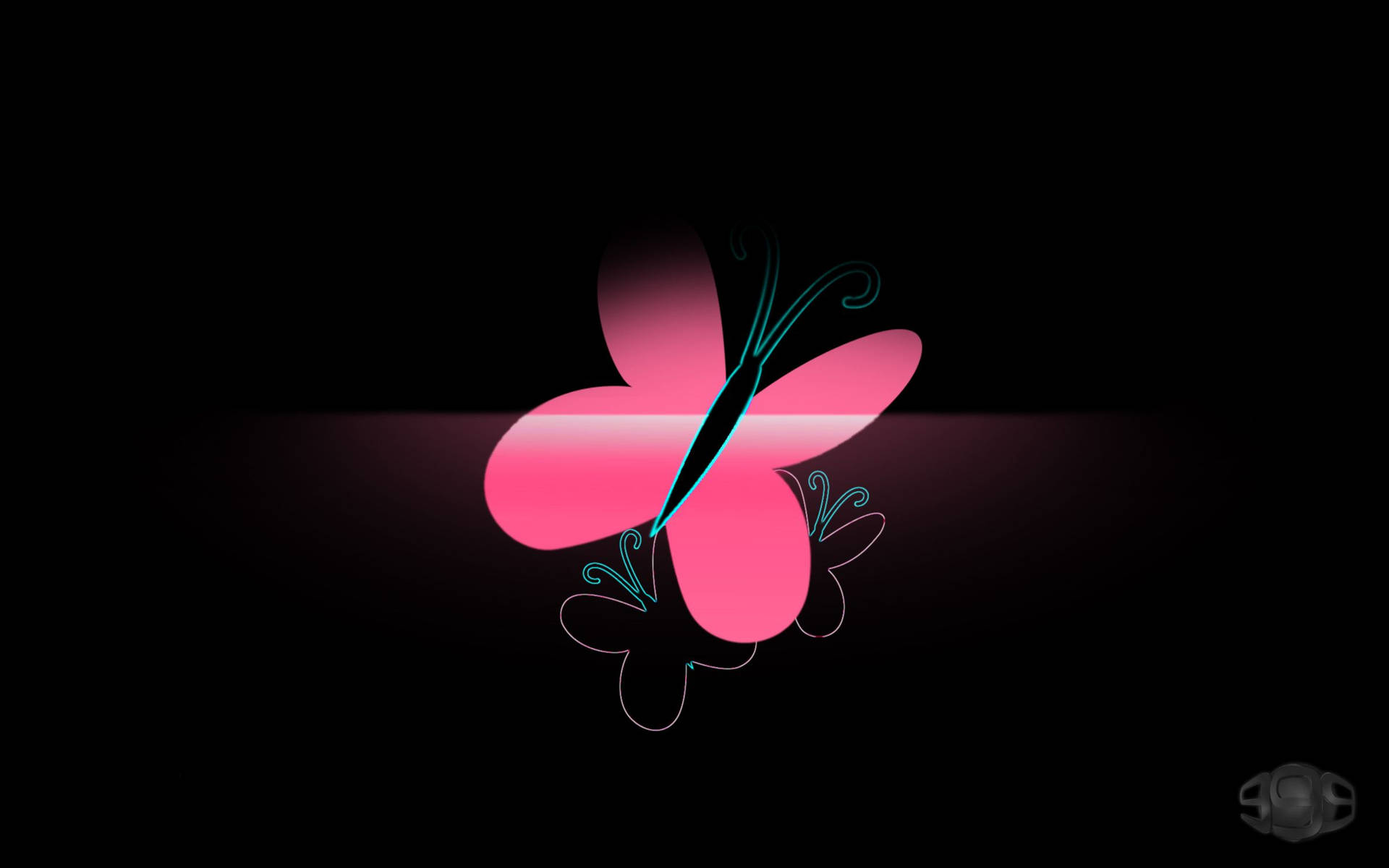 Black Love Butterfly Background