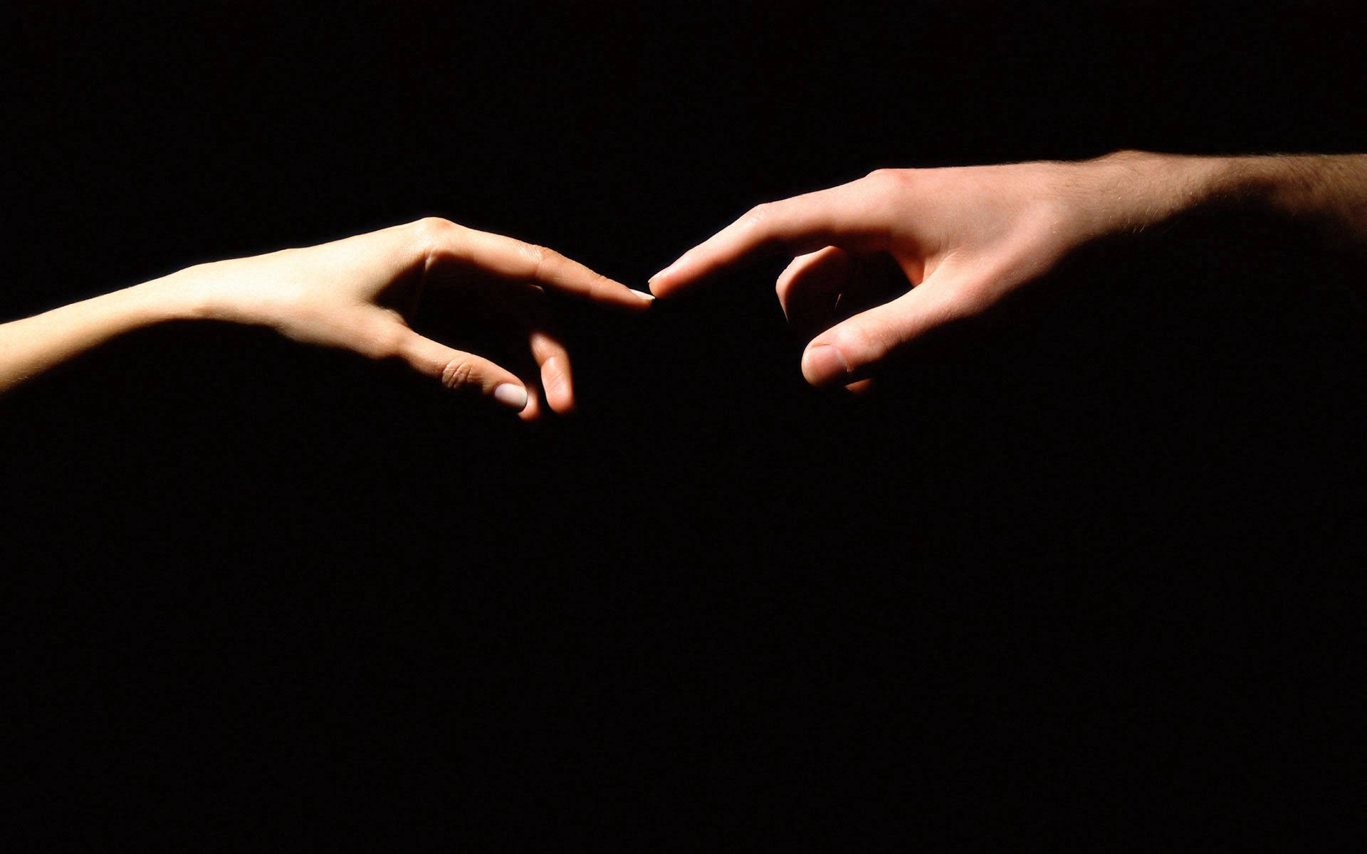 Black Love Hands Background