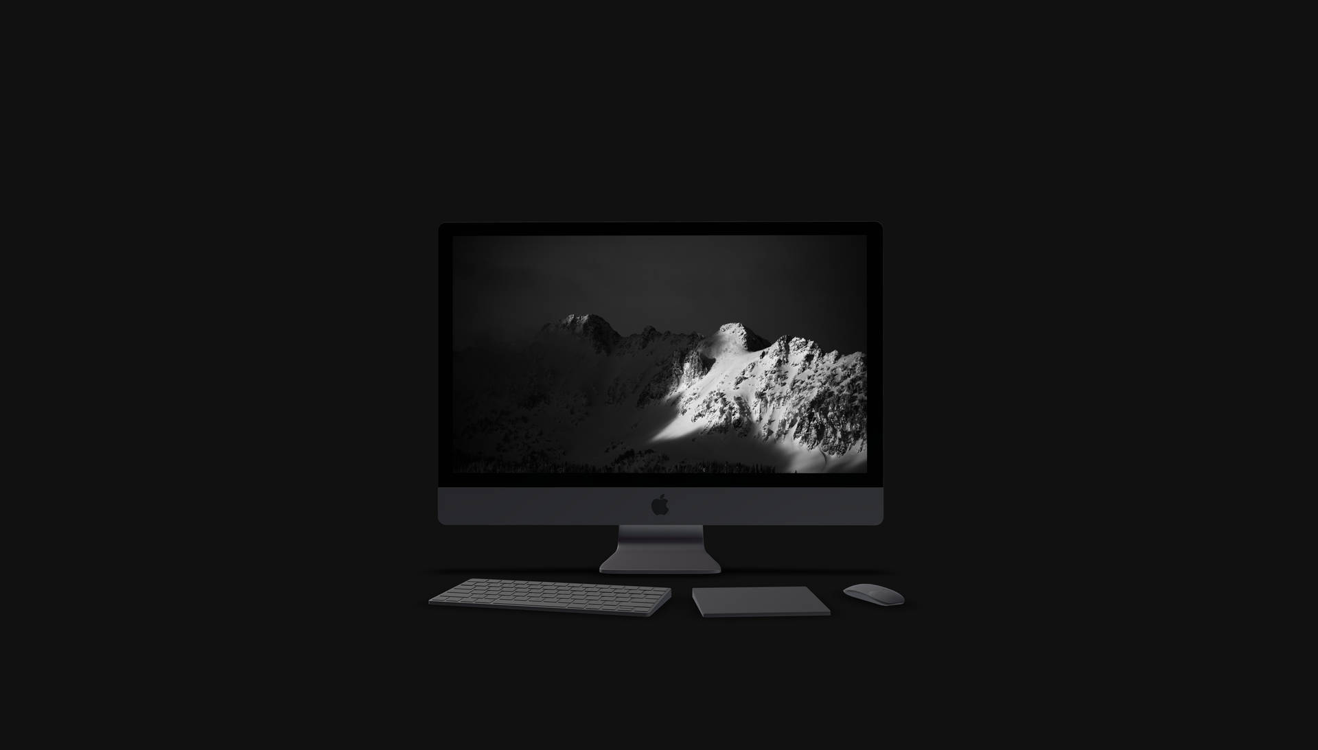 Black Macbook 3d Desktop Background